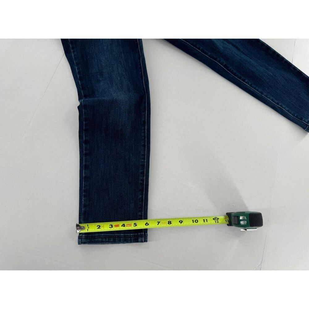 Soft Surroundings Size PM Denim Pull On Relaxed Straight Jeans Dark Slimming​​ - Picture 11 of 15